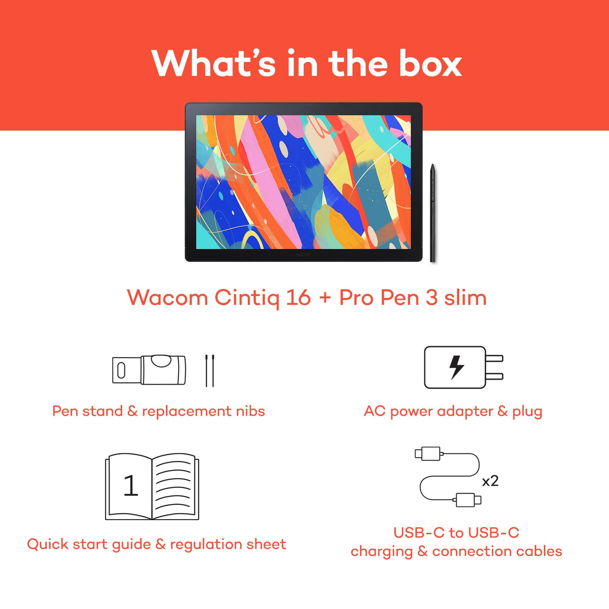Wacom Cintiq 16 Professional Drawing Tablet with Pro Pen 3